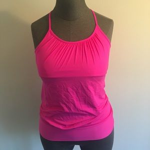 Lululemon sz 12 top with build in bra.